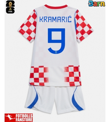Kroatien Andrej Kramaric #9 Hemmatröja Barn VM 2026 Kortärmad (+ Korta byxor)